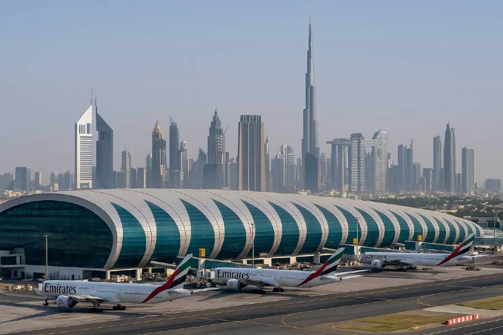 Aircraft at Dubai International Airport